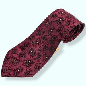 Vintage Prova Red Paisley Tie